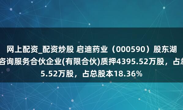 网上配资_配资炒股 启迪药业（000590）股东湖南赛乐仙管理咨询服务合伙企业(有限合伙)质押4395.52万股，占总股本18.36%
